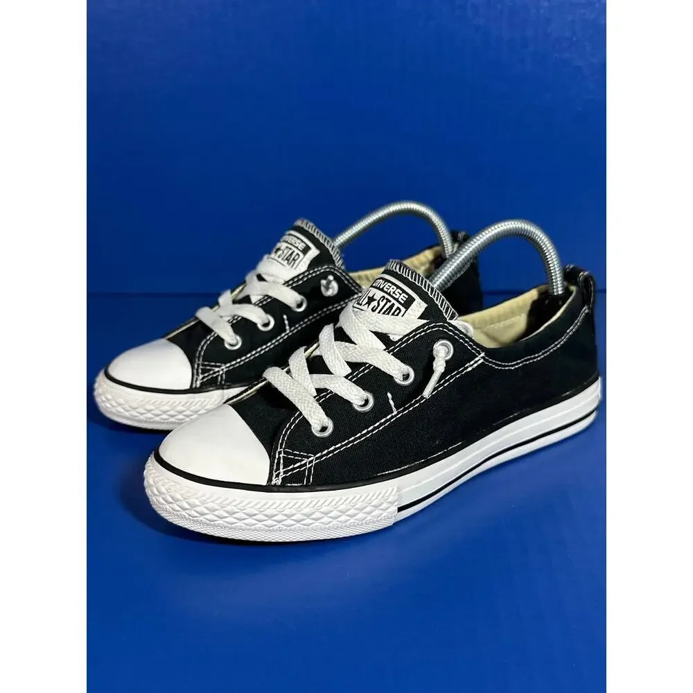 Converse Chuck‎ Taylor All Star Junior Shoreline Black Canvas Slip On Sneakers 4